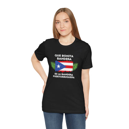 'Que Bonita Bandera' Puerto Rican Pride Unisex Jersey Tee - Borinquen Swag