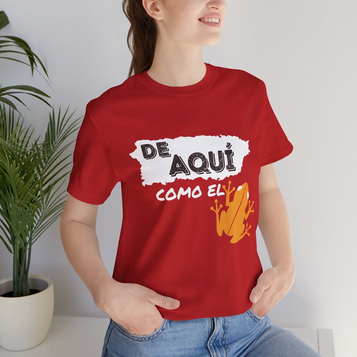 'De Aquí Como El Coquí ' Unisex Jersey Short Sleeve Tee - Borinquenswag Tees