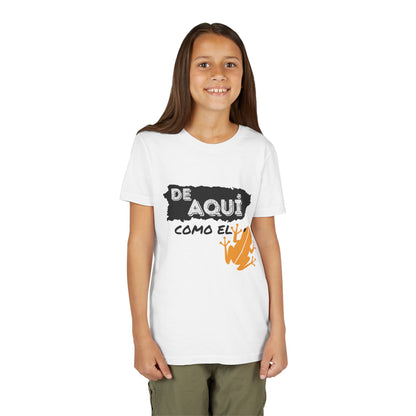 Kids 'De Aquí Como El Coquí '  Youth Short Sleeve Tee - BorinquenSwag Tees