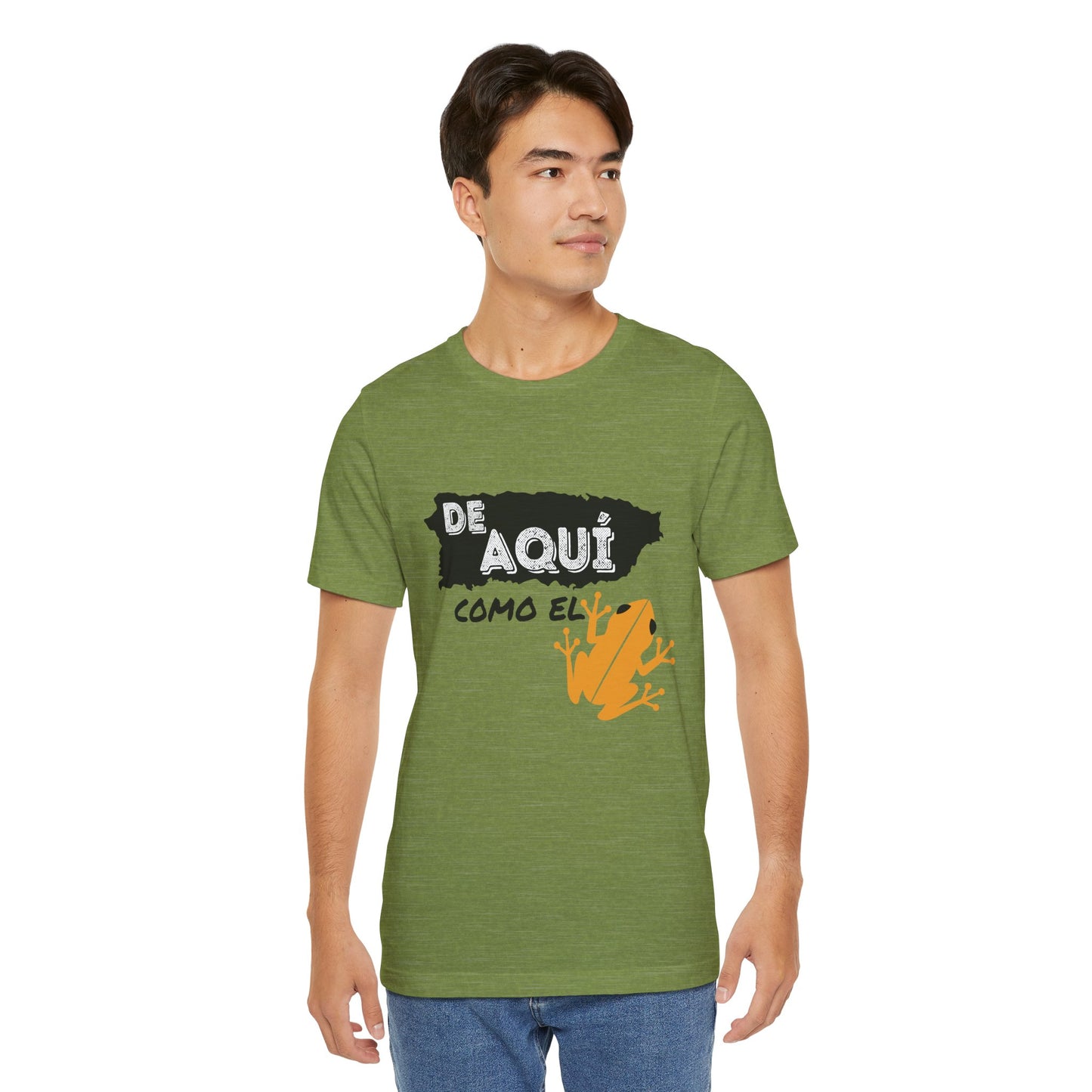 'De Aquí Como El Coquí ' Unisex Jersey Short Sleeve Tee - BorinquenSwag Tees