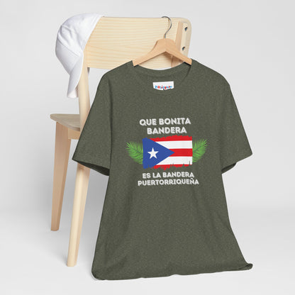 'Que Bonita Bandera' Puerto Rican Pride Unisex Jersey Tee - Borinquen Swag