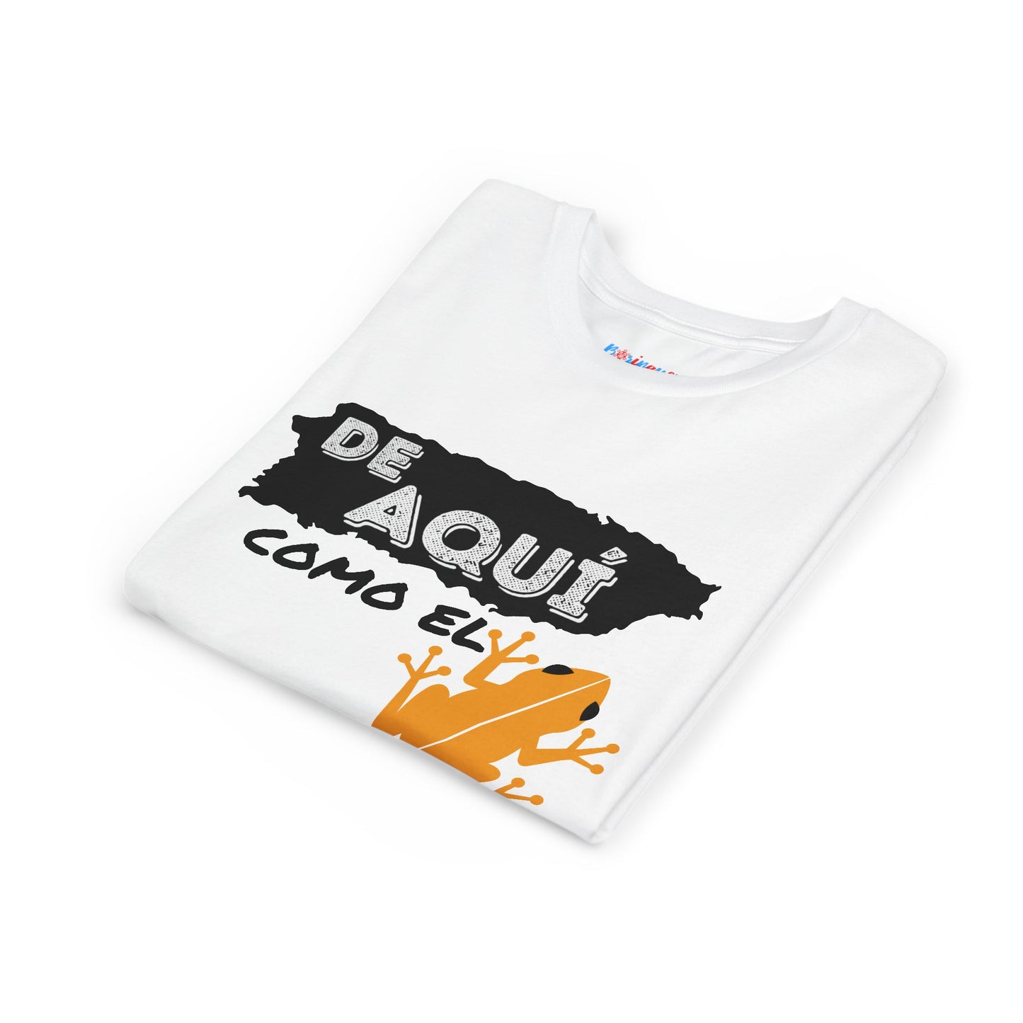 Kids 'De Aquí Como El Coquí '  Youth Short Sleeve Tee - BorinquenSwag Tees