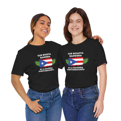 'Que Bonita Bandera' Puerto Rican Pride Unisex Jersey Tee - Borinquen Swag