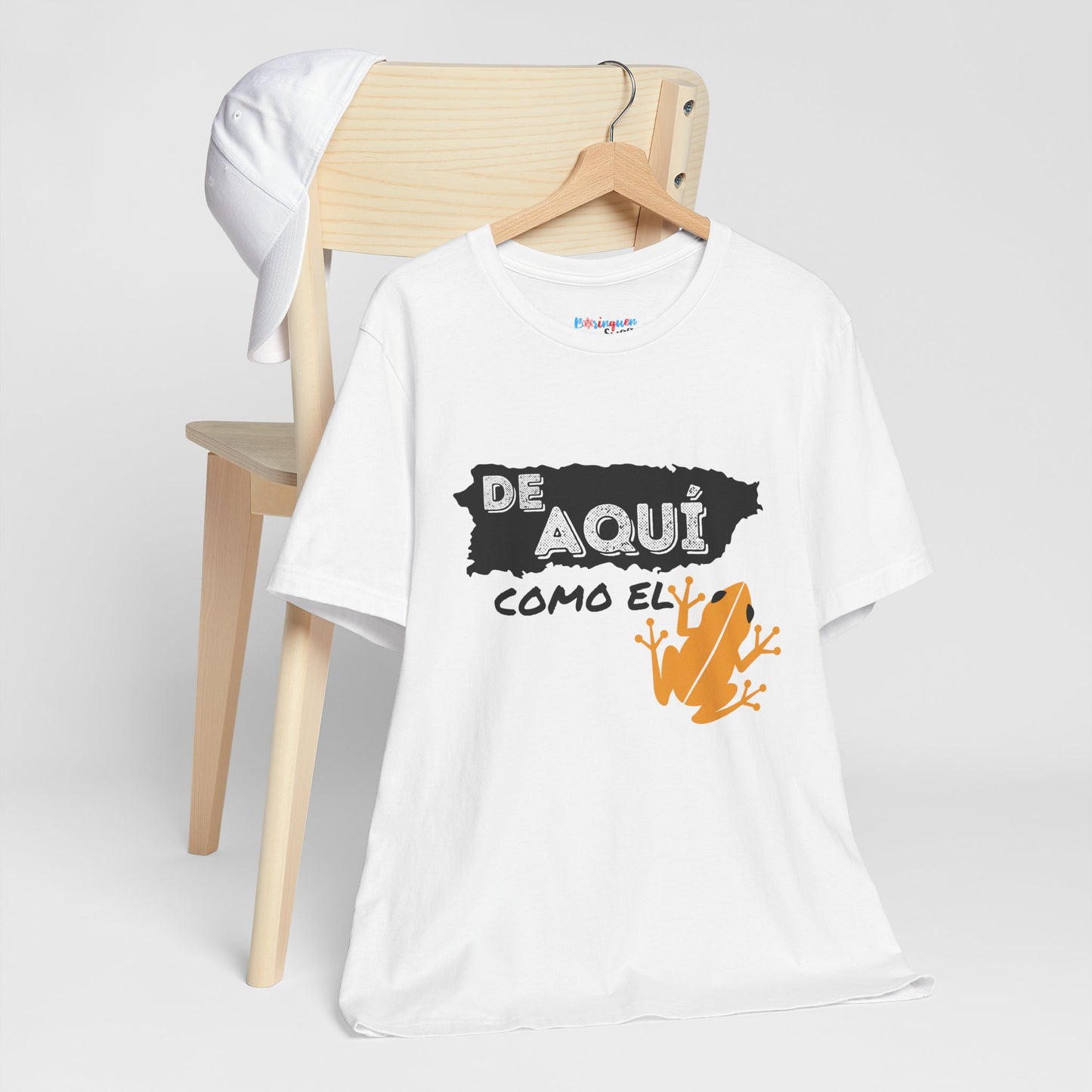 'De Aquí Como El Coquí ' Unisex Jersey Short Sleeve Tee - BorinquenSwag Tees