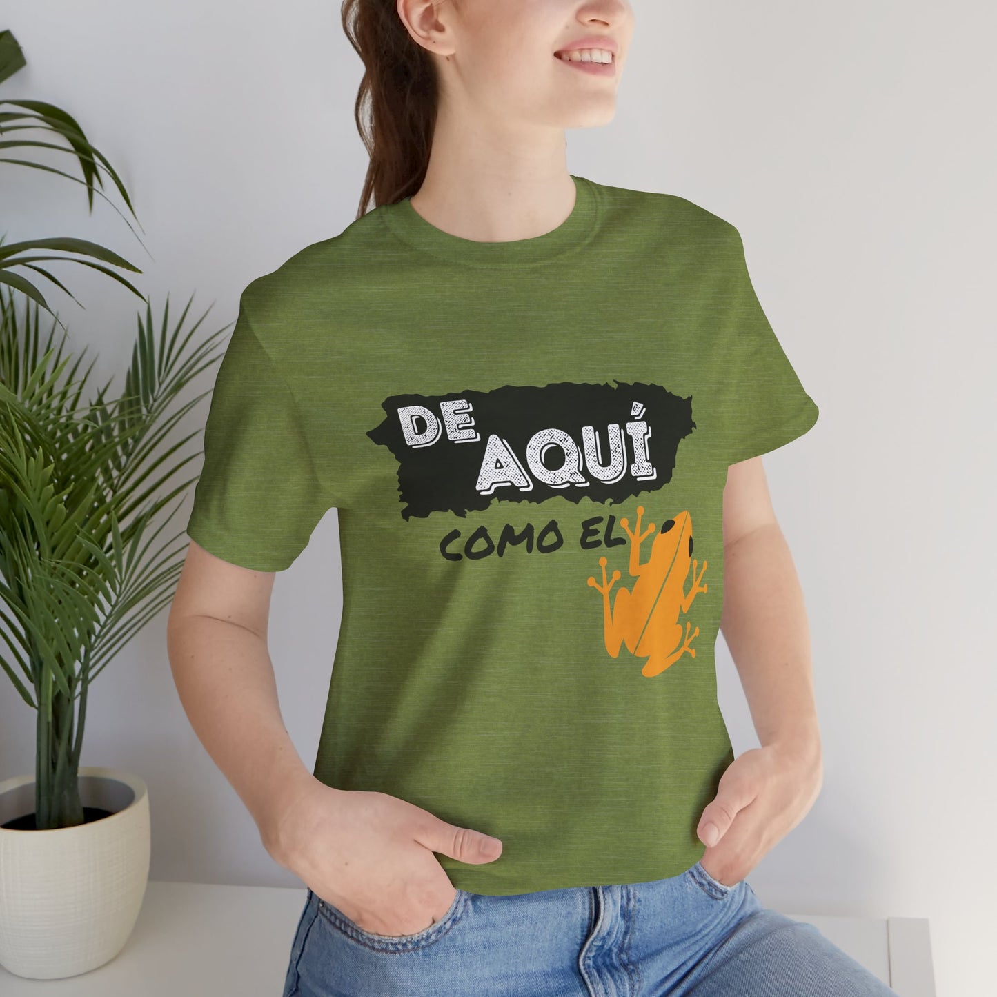 'De Aquí Como El Coquí ' Unisex Jersey Short Sleeve Tee - BorinquenSwag Tees