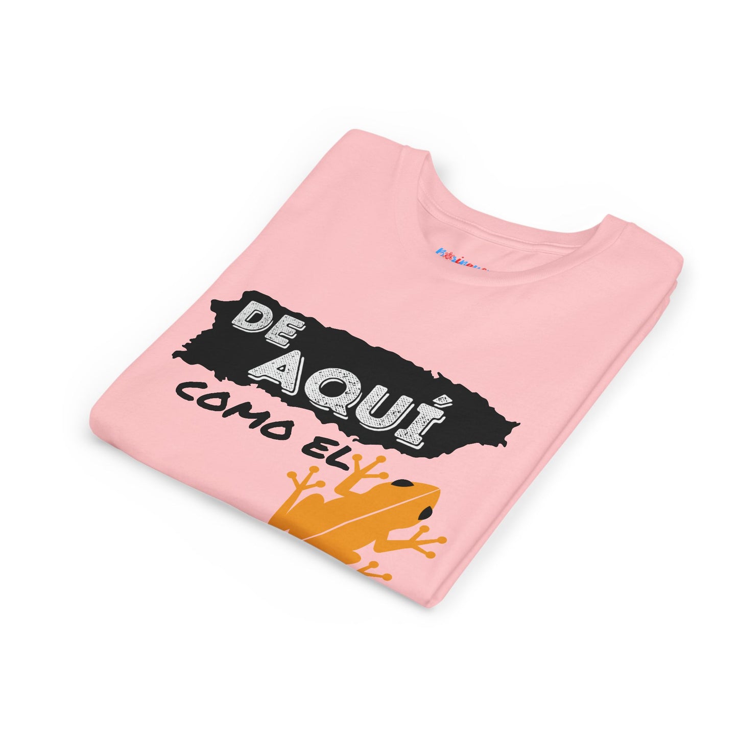 Kids 'De Aquí Como El Coquí '  Youth Short Sleeve Tee - BorinquenSwag Tees