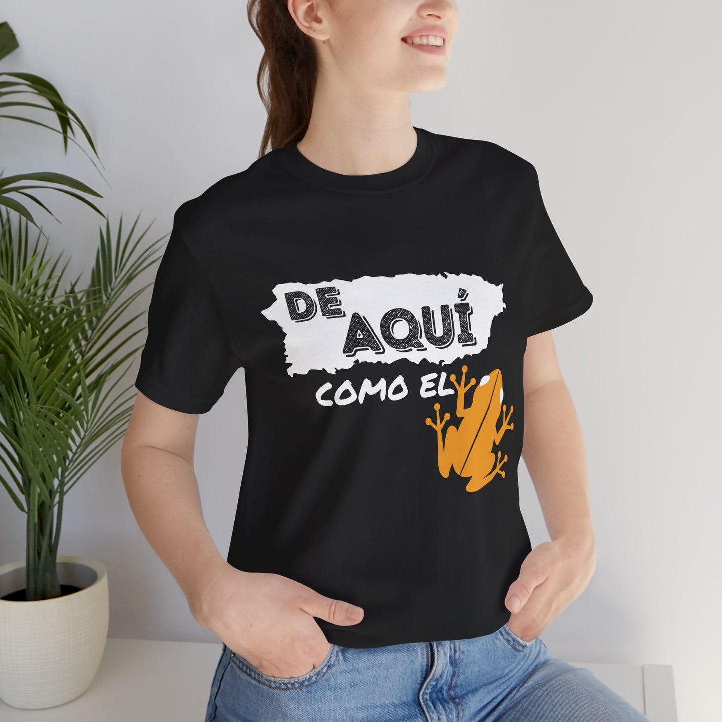 'De Aquí Como El Coquí ' Unisex Jersey Short Sleeve Tee - Borinquenswag Tees