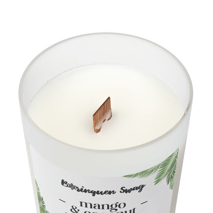 Mango & Coconut Scented Candle – 9oz Coconut Soy Blended Wax - Borinquen Swag