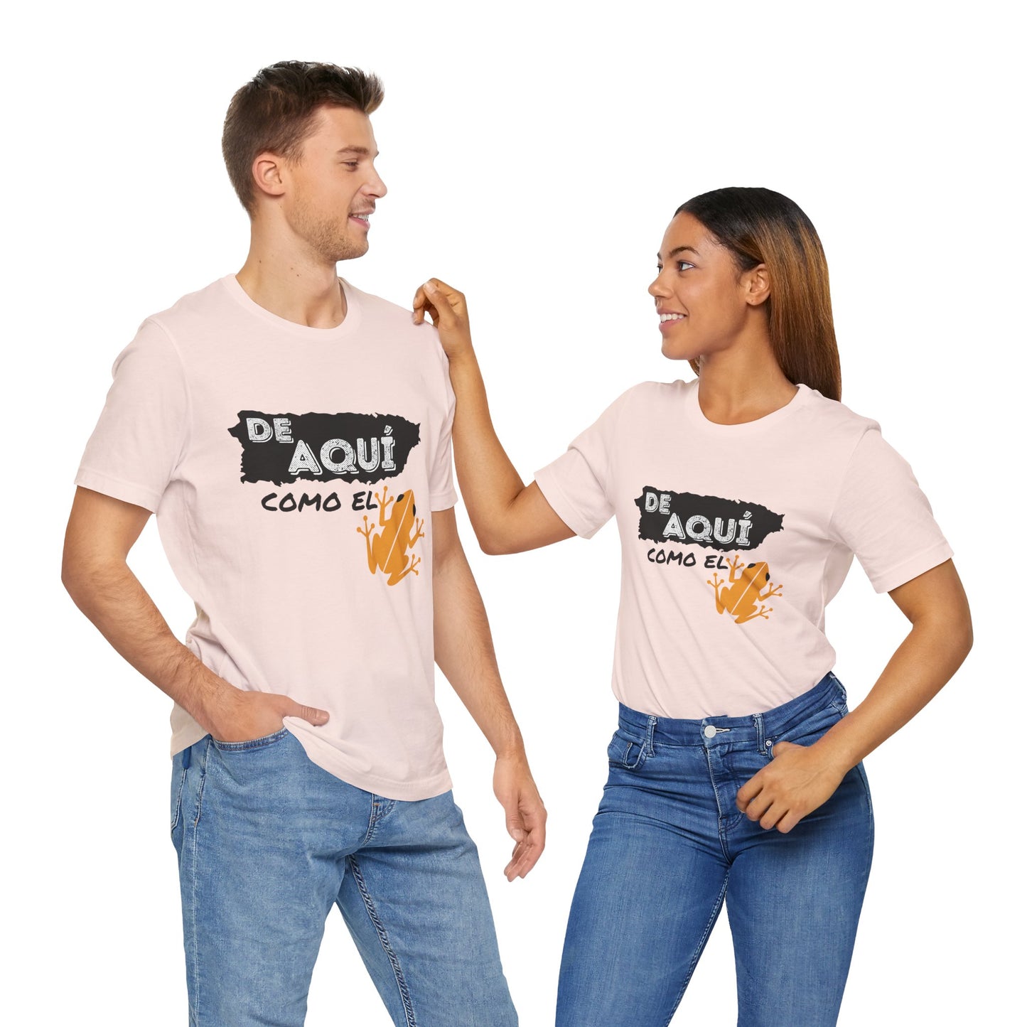 'De Aquí Como El Coquí ' Unisex Jersey Short Sleeve Tee - BorinquenSwag Tees